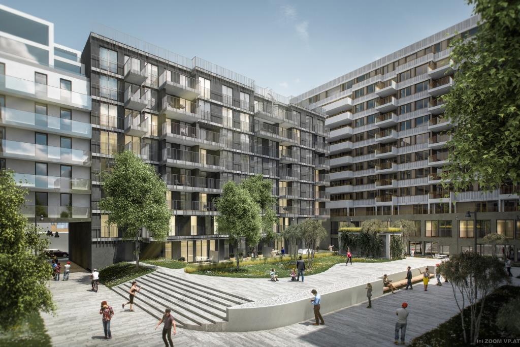 Visualisierung LAEND YARD - Erdberger Lände 26 (Bildquelle: RVW / ZOOM visual project gmbh)