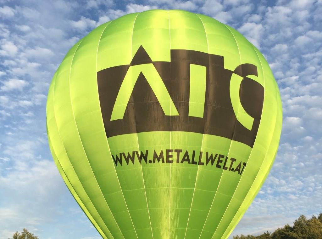 Fliegt ab sofort rund um die Landeshauptstadt: Der ATC-Heißluftballon. (Bildquelle: Peter Rauchecker)