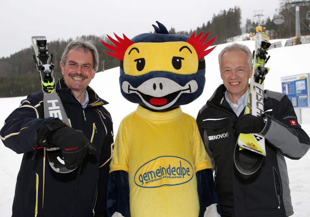 Am Faschingssamstag gibt es auf der Gemeindealpe ein umfangreiches Programm für die Gäste, im Bild: Verkehrslandesrat Karl Wilfing und NÖVOG Geschäftsführer Gerhard Stindl (Bildquelle: NÖVOG / Luger)