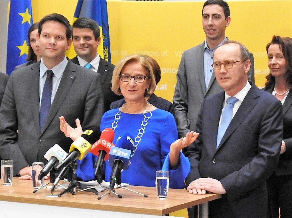 Landesparteiobfrau Johanna Mikl-Leitner präsentiert in St. Pölten die Kandidatinnen und Kandidaten der Volkspartei Niederösterreich zur EU-Wahl 2019 (Bildquelle: Thomas Resch)