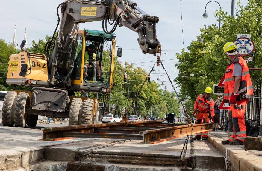 Wiener Linien: Modernisierung von über 8 km Straßenbahngleise
