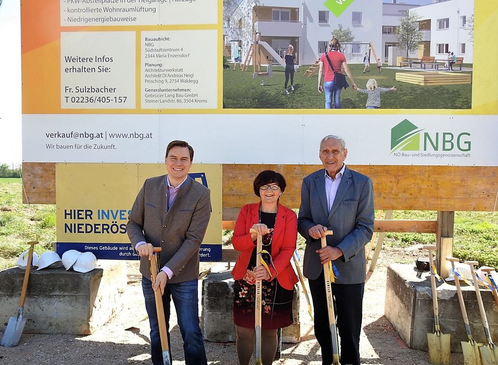 Spatenstich für 30 neue Wohnungen in Tulbing