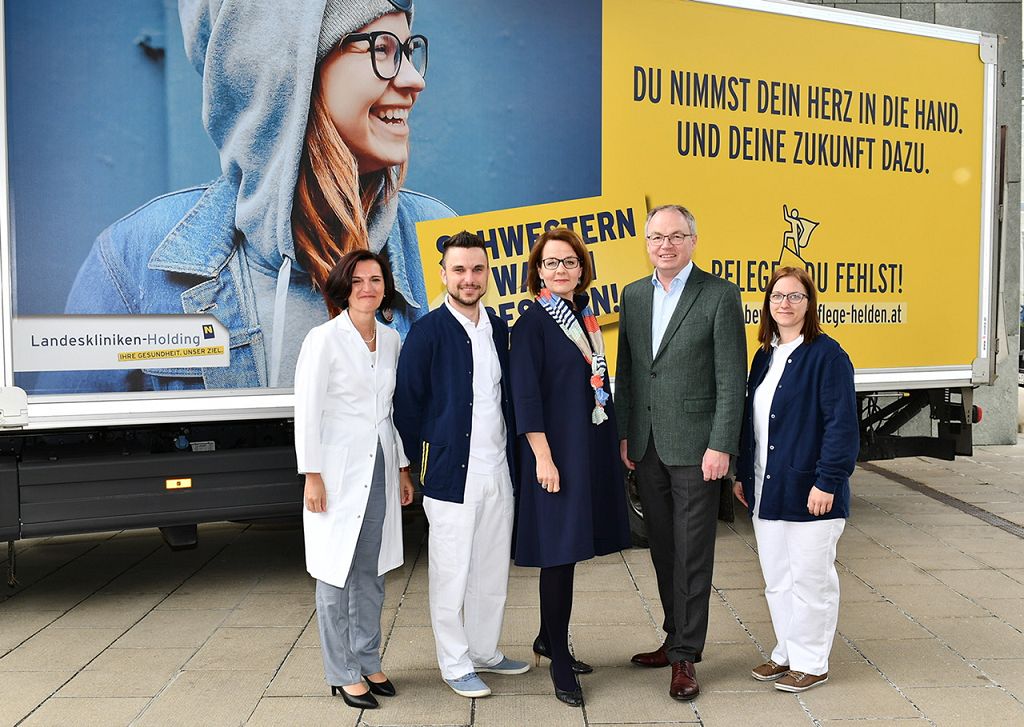 NÖ Landeskliniken-Holding startet Kampagne für den Pflegeberuf