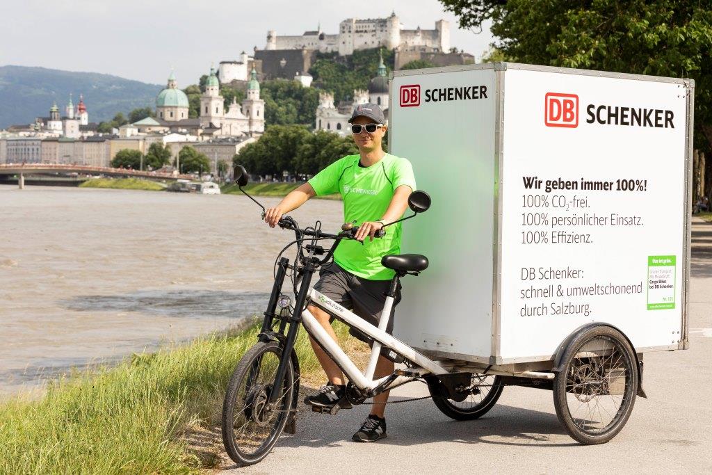 DB Schenker setzt in Salzburg auf Cargo Bikes