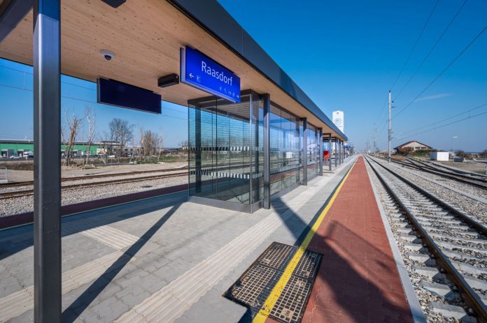 Streckenausbau Wien-Bratislava: Raasdorf als erster Bahnhof im niederösterreichischen Abschnitt fertiggestellt (Bildquelle: ÖBB, Michael Fritscher) ÖBB eröffnen Bahnhof virtuell per Video