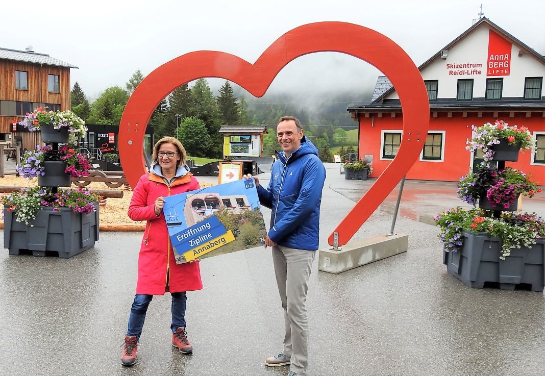 Die Zipline am Annaberg ist offiziell eröffnet