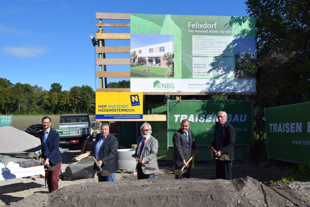 NBG errichtet 10 Reihenhäuser in Felixdorf