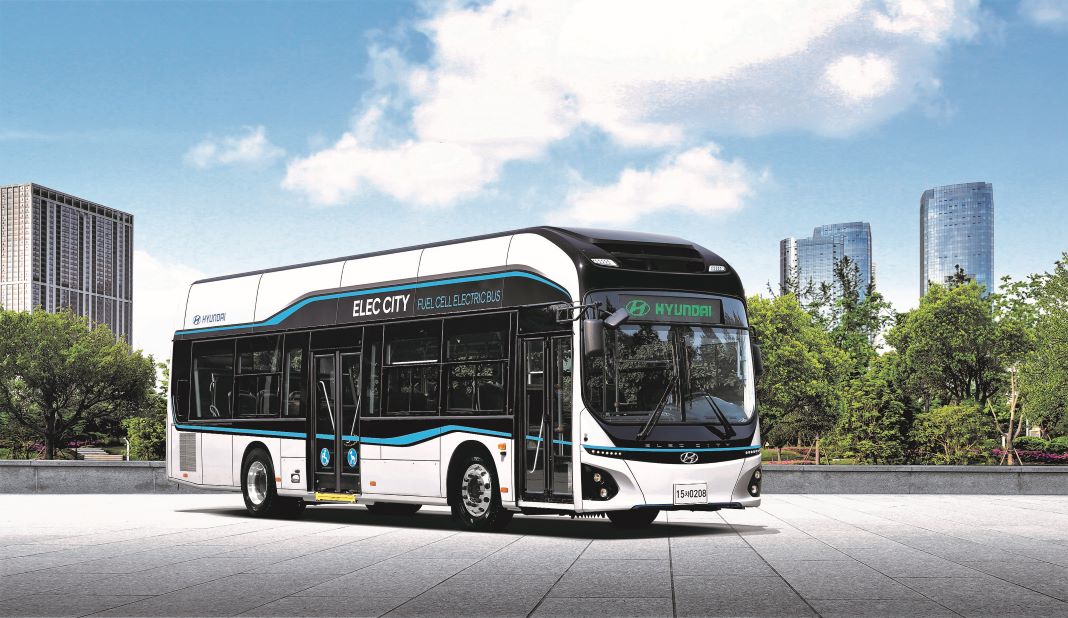 Der Hyundai ELEC CITY Fuel Cell Bus <small> (Bildquelle: Hyundai) </small>