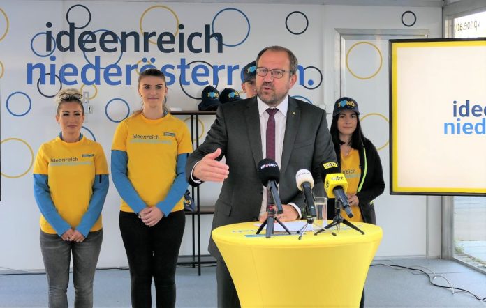 VPNÖ-Landesgeschäftsführer Bernhard Ebner präsentiert die Bilanz zur Ideenreich Niederösterreich-Tour (Bildquelle: Thomas Resch)
