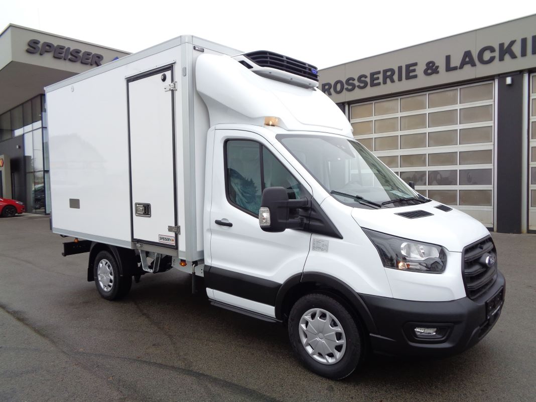 Ford Transit Kofferaufbau von SPEISER Karosserie- und Lackiercenter in St. Pölten (Bildquelle: Ford Motor Company (Austria) GmbH )