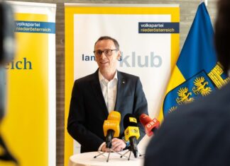Landtagsklub der VPNÖ tagte im Loisium VPNÖ-Klubobmann Jochen Danninger bei der Pressekonferenz zur Klausur des Landtagsklub der Volkspartei Niederösterreich in Langenlois (Foto: VPNÖ-Landtagsklub)