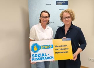 NÖAAB startet Petition gegen Sozialmissbrauch (v.l.n.r.): NÖAAB - Landesgeschäftsführerin Katja Seitner und NÖAAB - Landesobfrau Christiane Teschl-Hofmeister zum Start der NÖAAB Petition gegen Sozialmissbrauch (Foto: Thomas Resch)