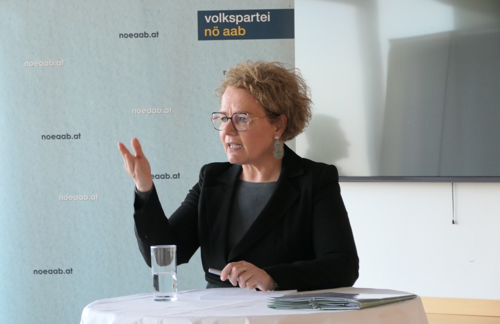 NÖAAB-Landesobfrau Christiane Teschl-Hofmeister informierte über die wesentlichen Eckpunkte der Novellierung der NÖ Bauordnung (Foto: Thomas Resch)