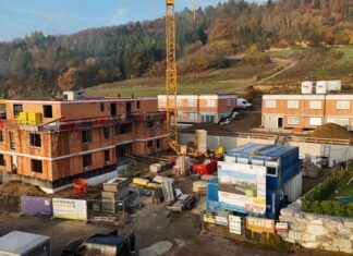 NÖSW-Gleichenfeier in Mauer bei Melk Leistbarer Wohnraum stärkt die Region: Die neuen Wohnanlage des NÖ Siedlungswerk in Mauer bei Melk (Foto: NÖSW)
