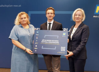 Notfallversorgung in Niederösterreich: Experten informieren (v.l.n.r.): Vorständin NÖ LGA Mag. jur Dr. med. Elisabeth Bräutigam, MBA, Prim. Assoz.Prof. PD DDr. Thomas Gattringer (Klinische Abteilung für Neurologie, UK Wiener Neustadt-Hochegg) und Prim. Univ.-Prof. Dr. Julia Mascherbauer (Klinische Abteilung für Innere Medizin 3, Kardiologie, UK St. Pölten)