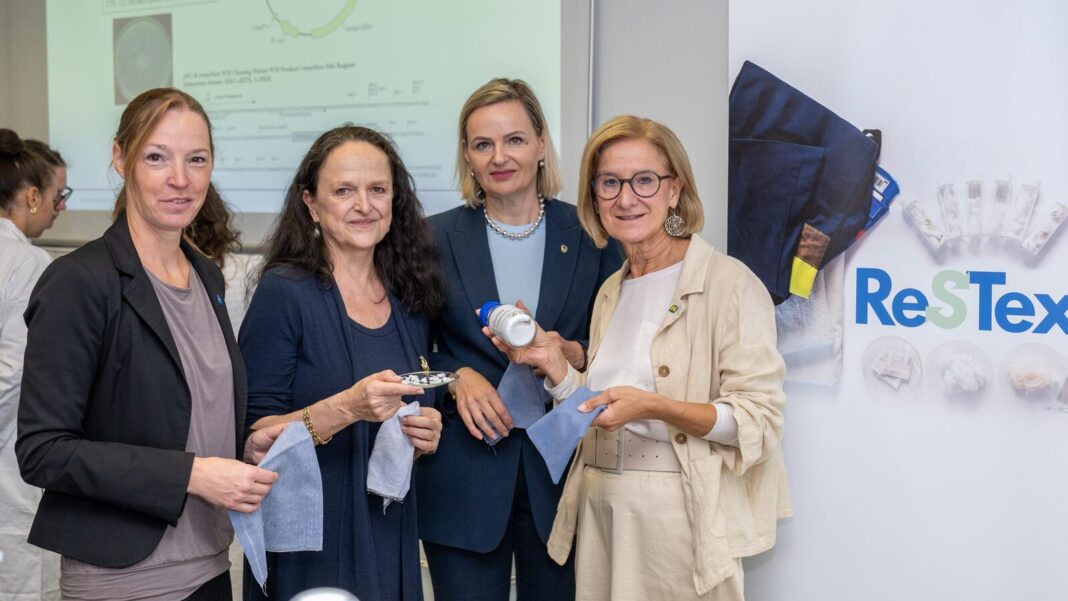 (v.l.n.r.): Angelika Weiler (ecoplus Geschäftsfeldleiterin & Technopolmanagerin Technopol Tulln), Birgit Herbinger (Standortleiterin der FH Wr. Neustadt am Campus Tulln), Violeta Kaličanin (GF FH Wr. Neustadt GmbH) und Landeshauptfrau Johanna Mikl-Leitner