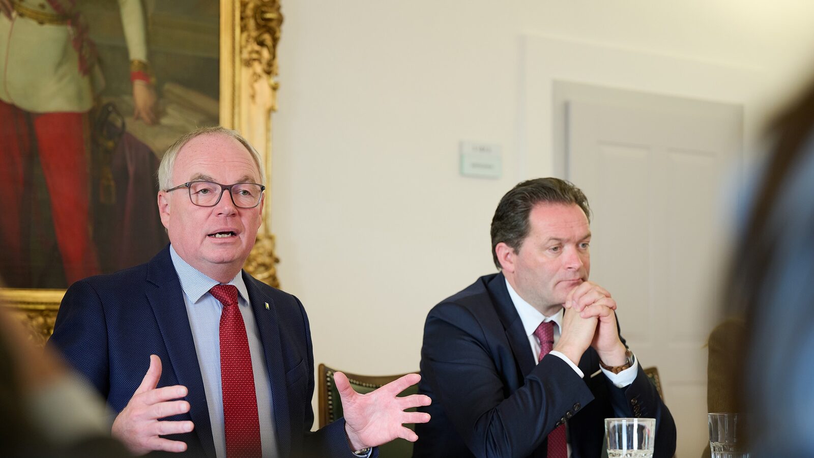 (v.l.n.r.): LH-Stellvertreter Stephan Pernkopf und Bundesminister Nobert Totschnig informierten über KI und Landwirtschaft