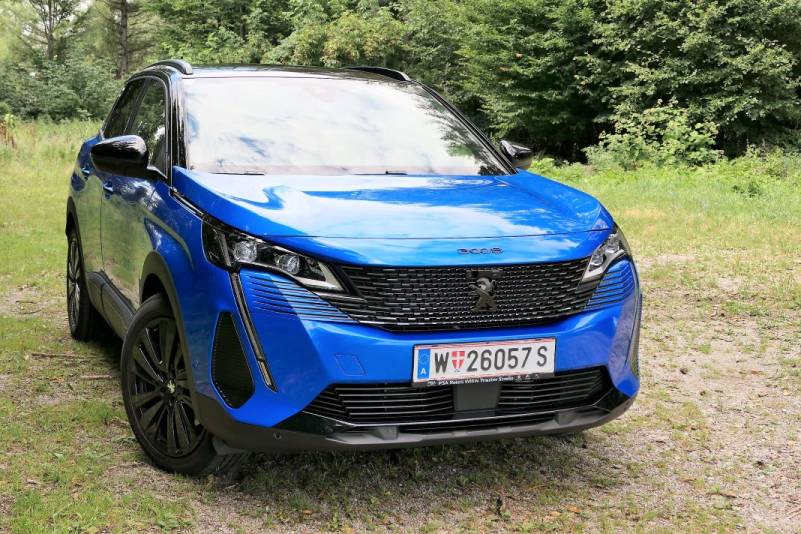 The Peugeot 3008 GT Plug-In-Hybrid 4 in the Guten Tag Austria Autotest (Image source: Thomas Resch)