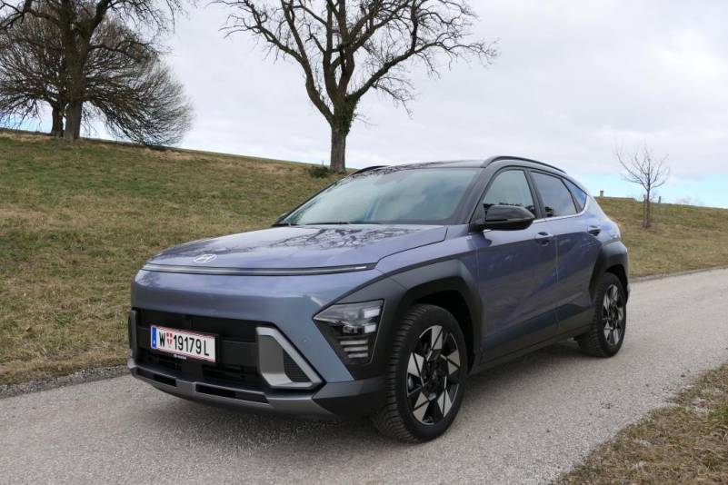 Der Hyundai Kona Hybrid 1.6 GDI 2WD in der Ausstattungsvariante Prestige Line im Guten Tag Österreich Autotest (Bildquelle: Thomas Resch)