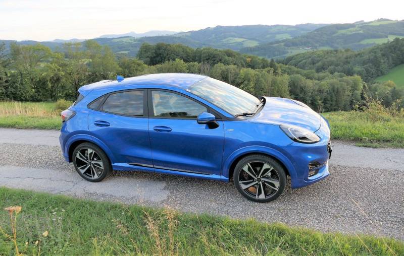 Der Ford Puma 1,0 l EcoBoost Hybrid, ST-Line X im Guten Tag Österreich Autotest (Bildquelle: Thomas Resch)