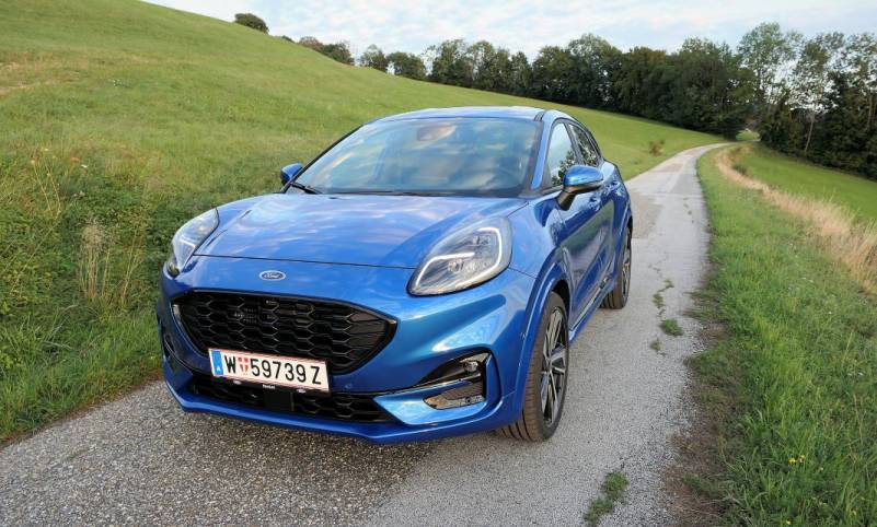 Der Ford Puma 1,0 l EcoBoost Hybrid, ST-Line X im Guten Tag Österreich Autotest (Bildquelle: Thomas Resch)